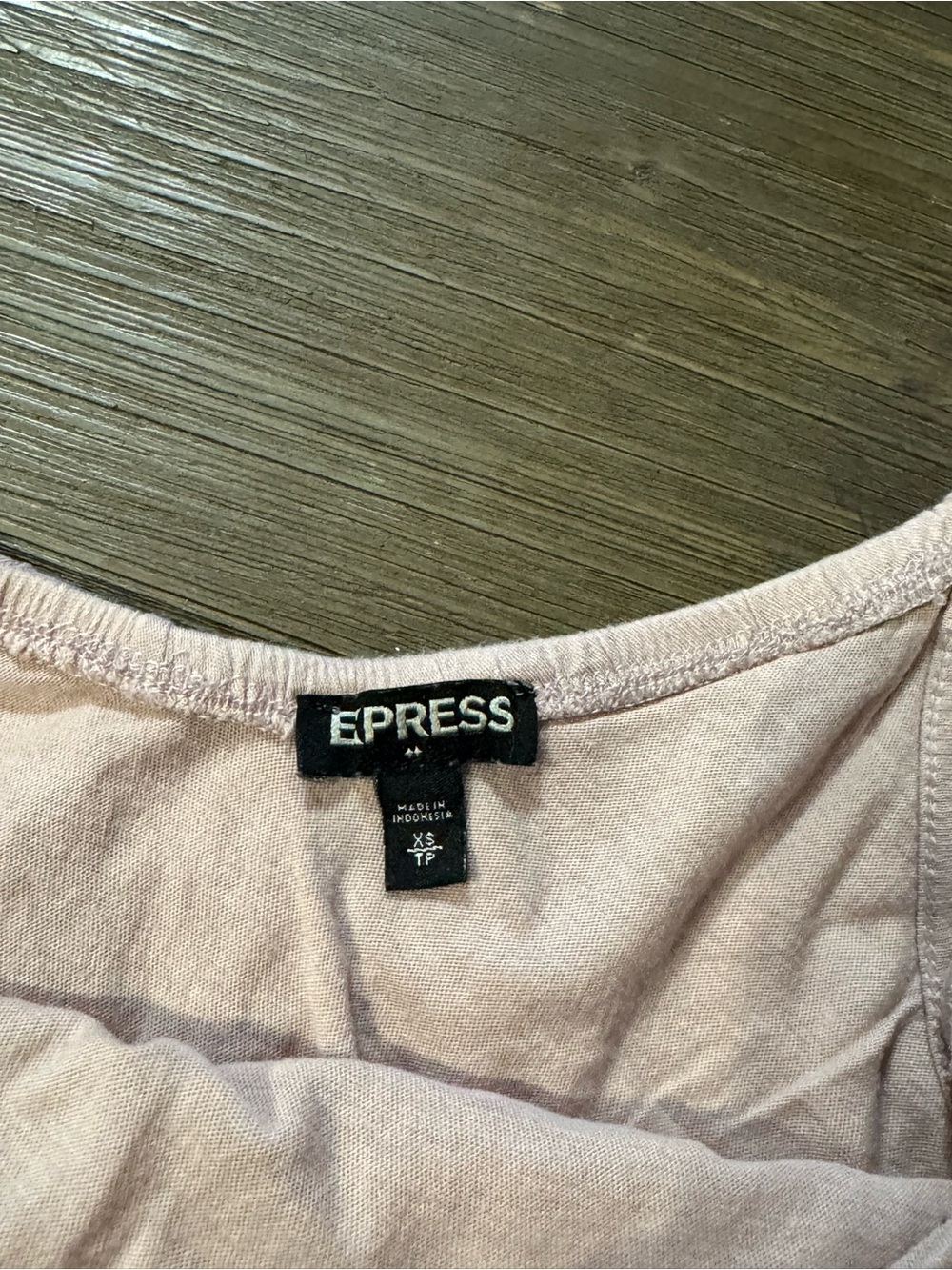 Express Blush Off-Shoulder Ruffle Crop Top - Picture 2 of 5